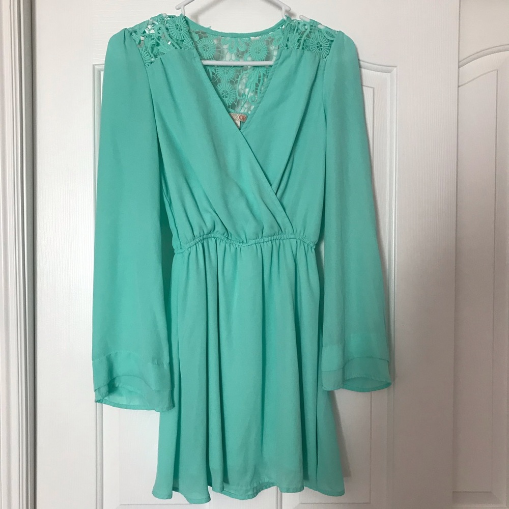 GB by Gianni Bini Turquoise mini dress